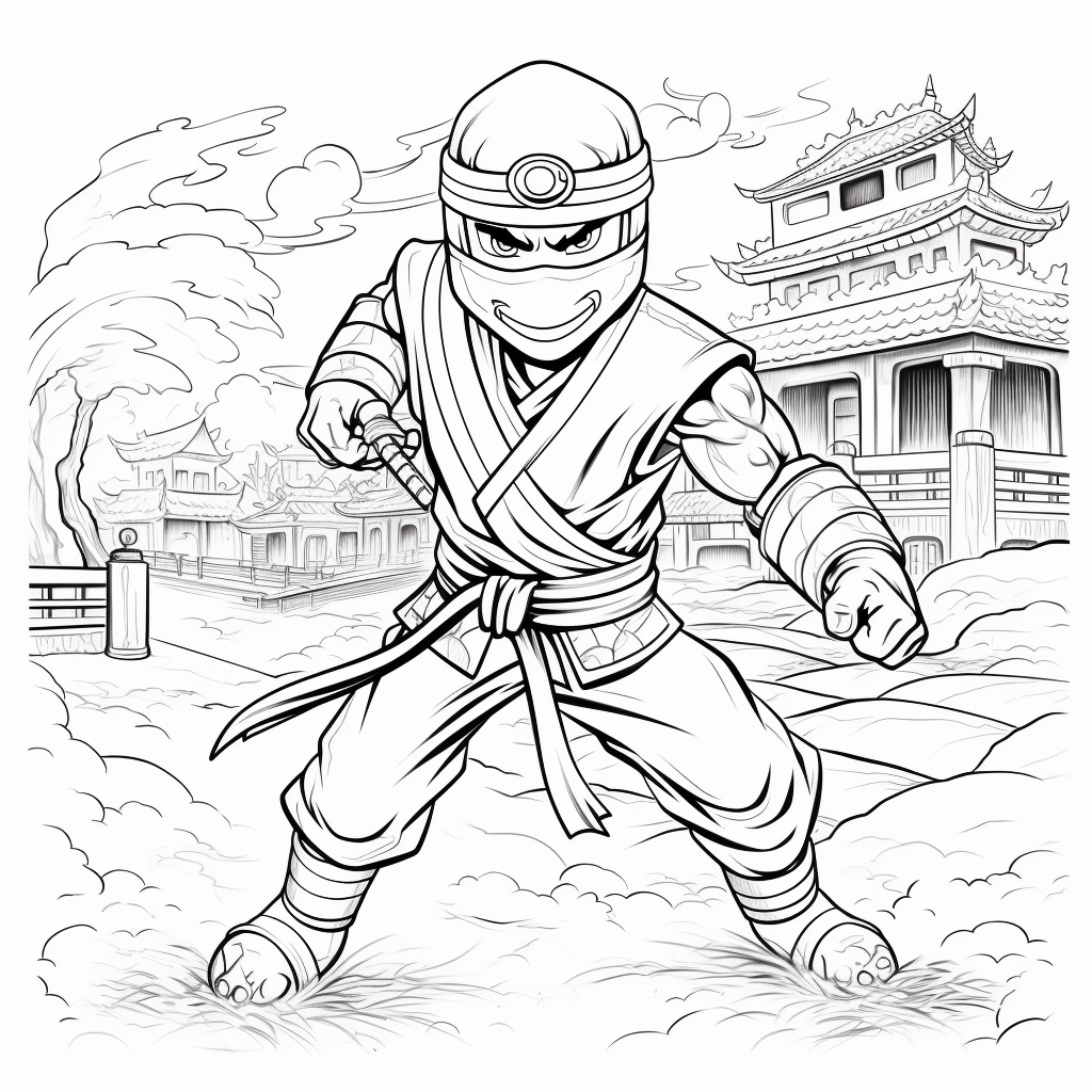 Arenadaki Ninjago Boyama Sayfası