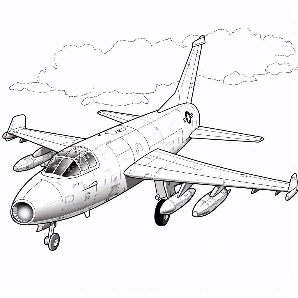 Kalite Uçak Boyama Sayfası
