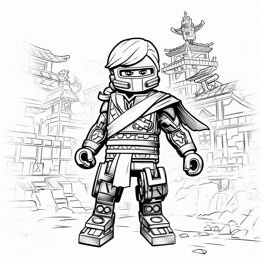 Savaşçı Ninjago Boyama Sayfası