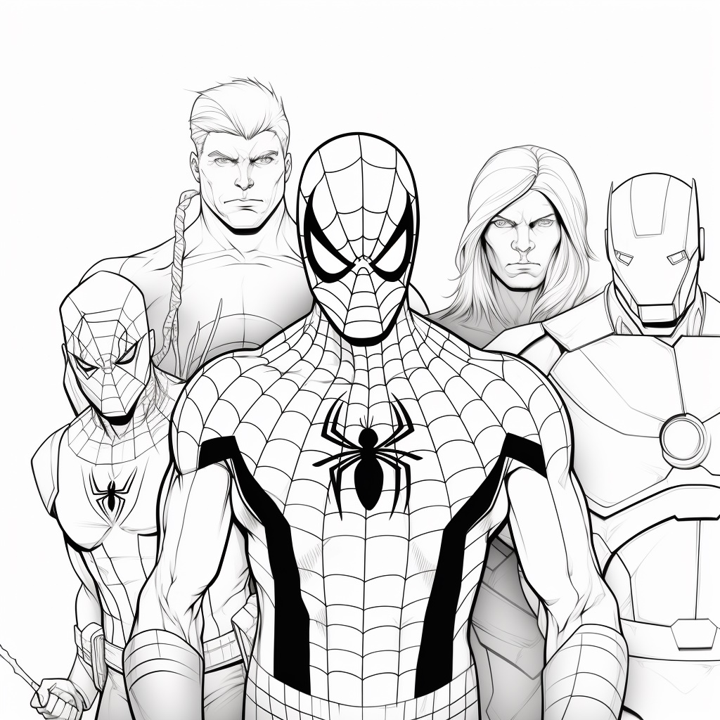 Spiderman Boyama Marvel Boyama Sayfası